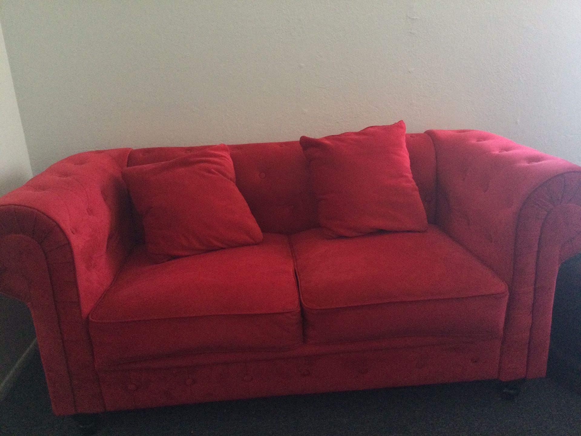 Red Loveseat 