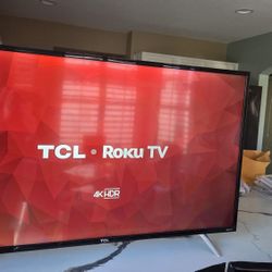 TCL 49" Class 4-SERIES 4K  UHD HDR ROKU SMART TV - 49S405 $280 - REMOTE