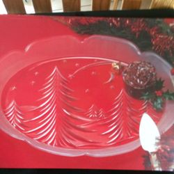 Christmas Glass Platter