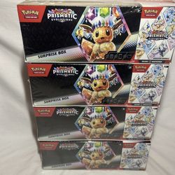 Pokemon Prismatic Evolutions Surprise Box/Booster Sam’s Club Bundle (Lot of 6)