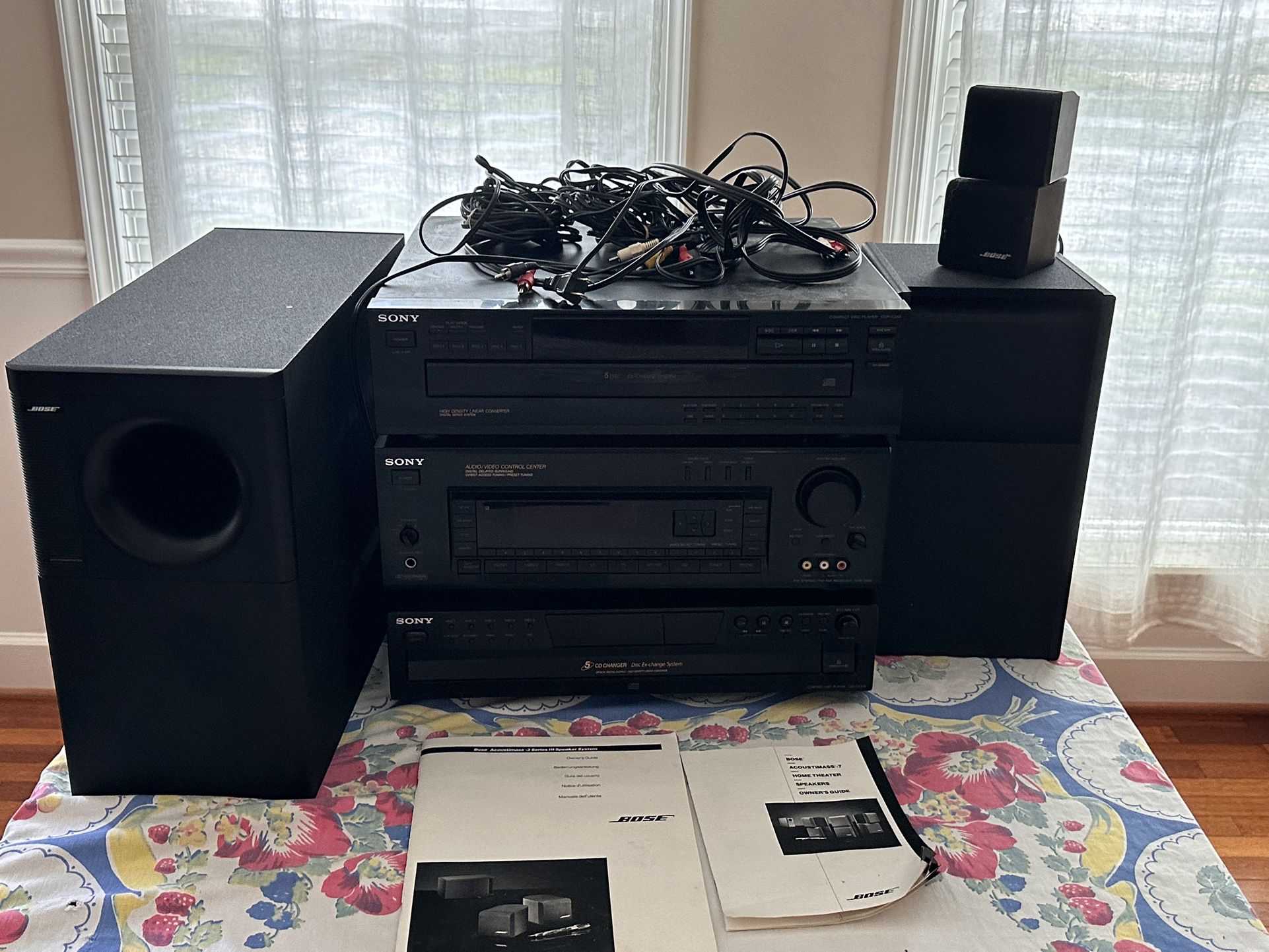 Sony and bose sound system