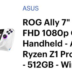ASUS ROG ALLY Gaming Handheld