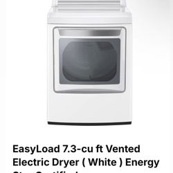 LG Electric Dryer New With Lowe’s Warranty  