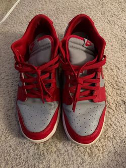 Nike Dunk Low Red and Grey Sneakers