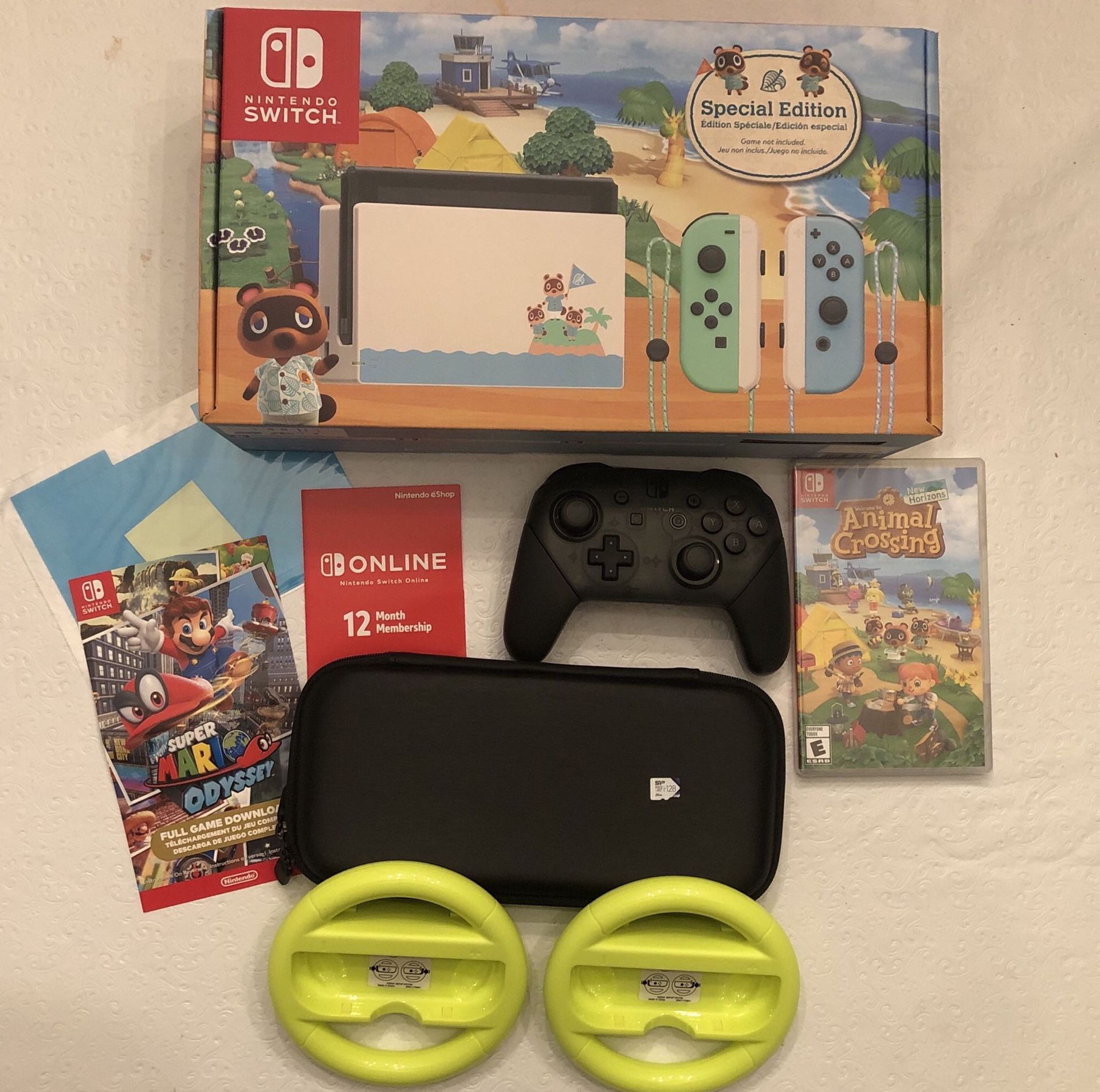 Nintendo switch animal crossing custom bundle