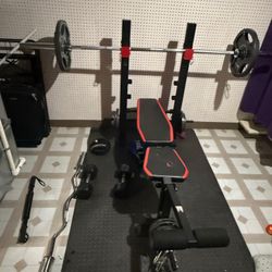 Weight Set With Bench