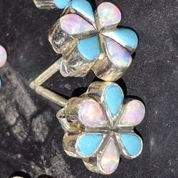 $35 For 1  Pair Earrings or 1 Pendant Turquoise,Opal,Sterling Silver,earrings And Pendants