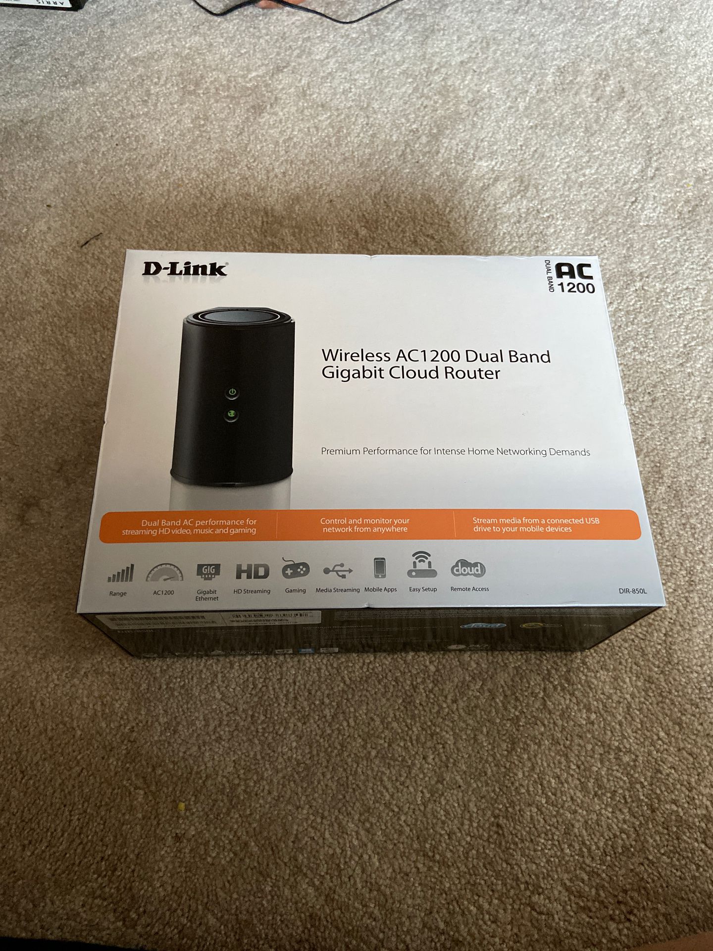 D-link wireless AC 1200 dual band cloud router