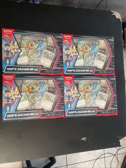 Pokémon TCG Hop's Zacian EX Box Promo Card Factory Sealed  4X LOT