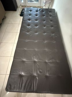 Italian Leather Sofa / Bed