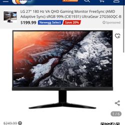 27” Acer Monitor