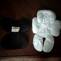 Baby Car Seat Head & Body Support, Infant Carseat Insert, Newborn Headrest Cushion for Bouncers and Swings.