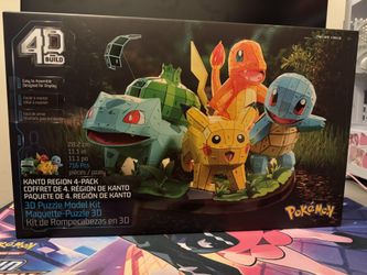 4D Build Pokemon Puzzle Model Kit New