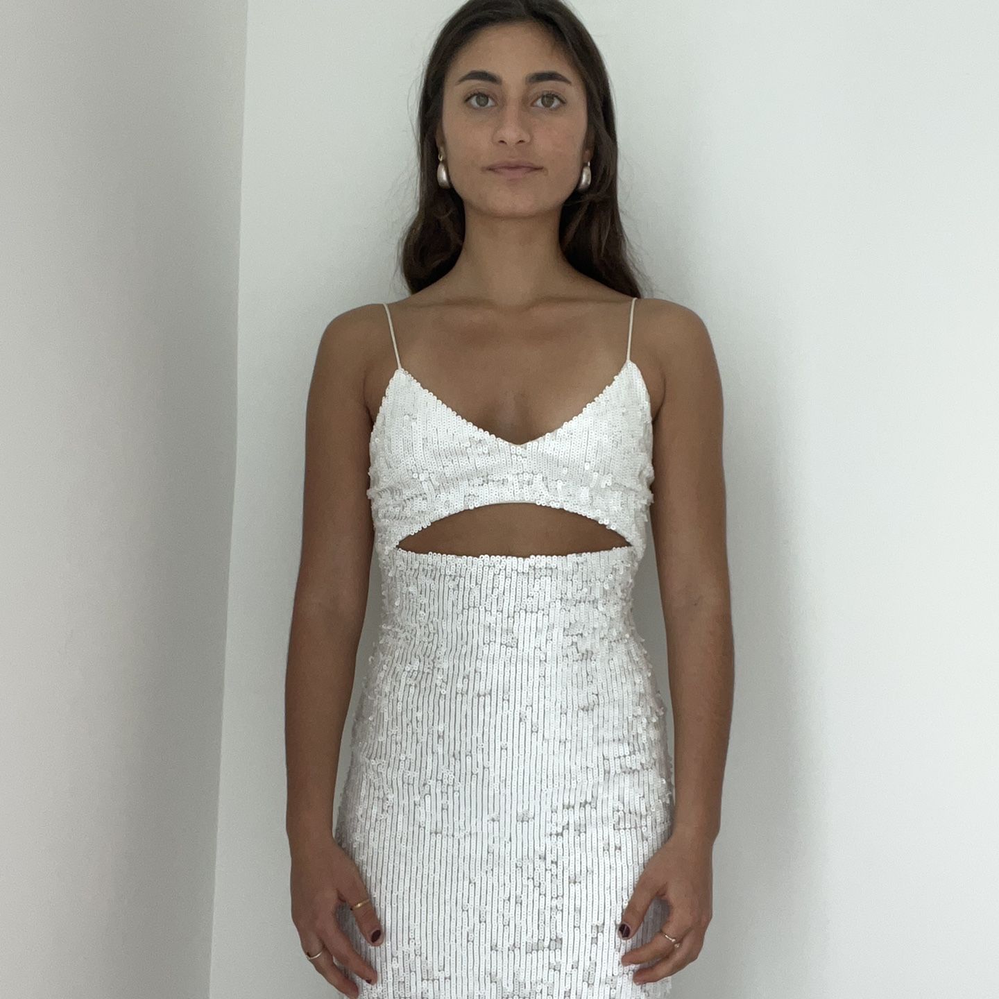 alice and olivia white sequin dress Alice and Olivia White Sequin Dress for Sale in Miami, FL