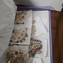 Traditional Ethnic Indian Kundan Dulhan Bridal Jewellery Set for Women
