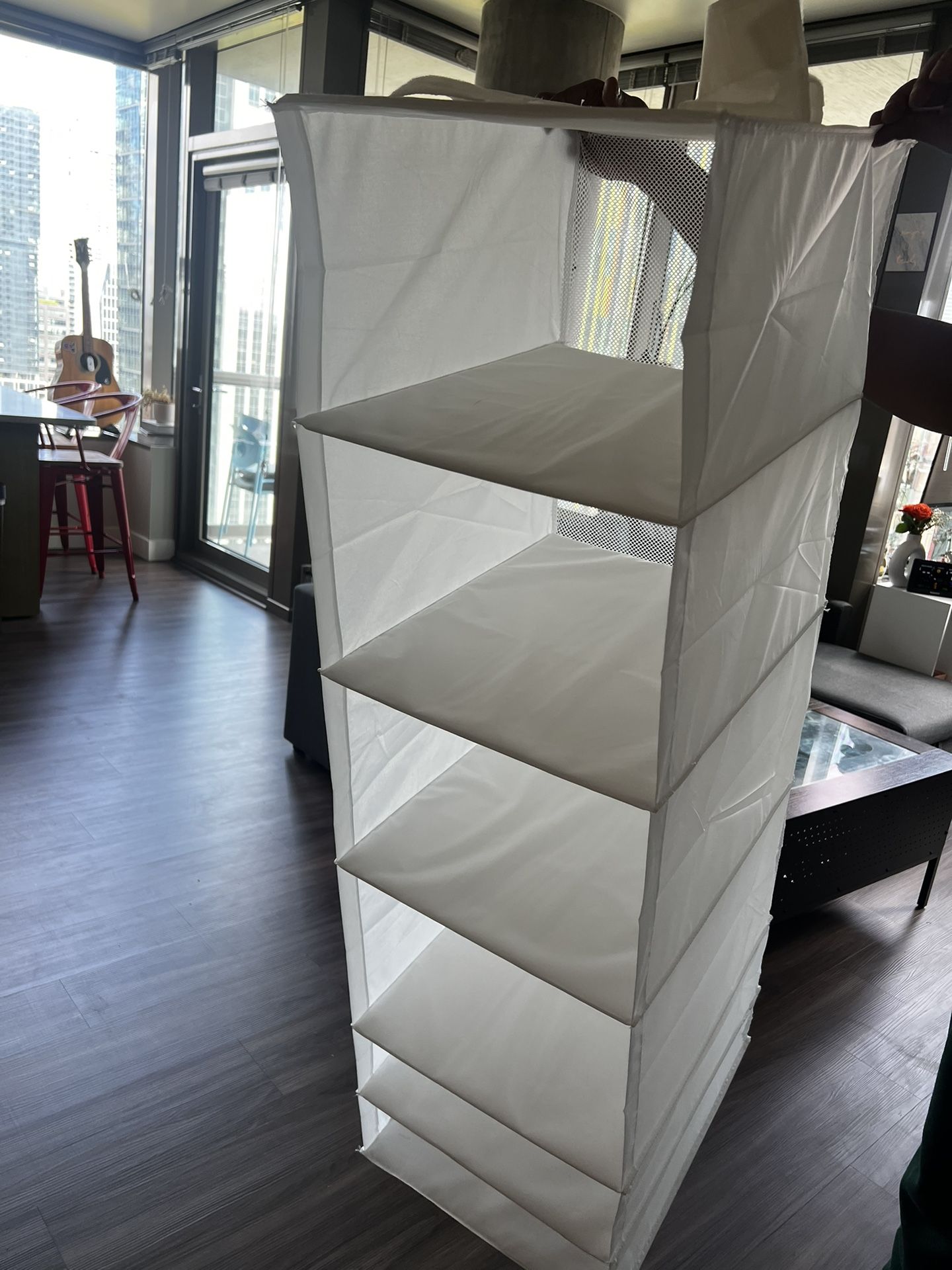 6-Shelf Hanging Closet Organizer – Like New