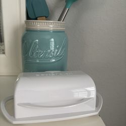 Kitchen Utensils & Butter Dish, Never Used All For $17