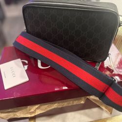Gucci Black GG Crossbody/Belt Bag
