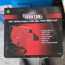 New 40 Ft Retractable Cord Reel