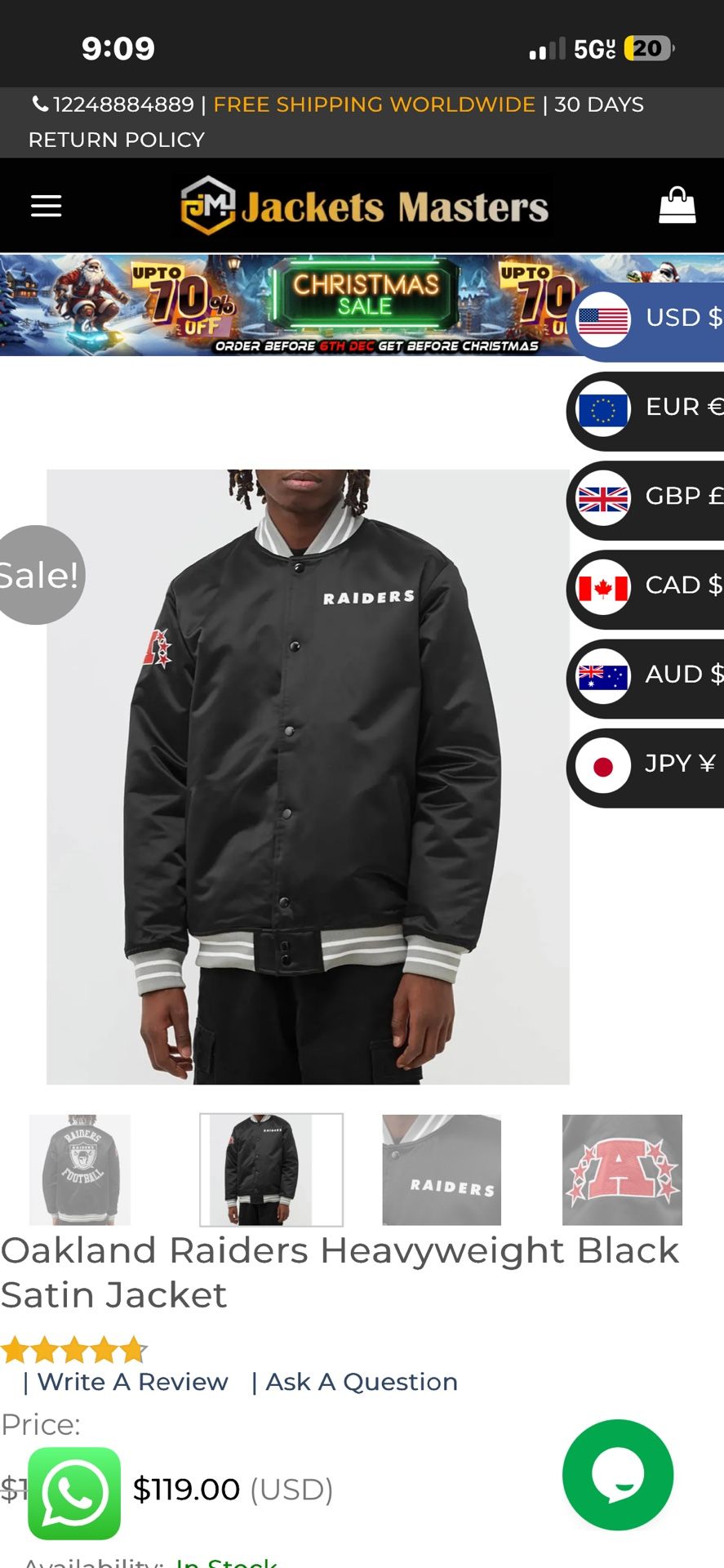 Raiders Jacket Brand New Never Used( Ask For photos)