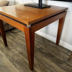 Solid Wood Square Dining/Game Table – Tapered Legs – Sturdy, Refinish Project