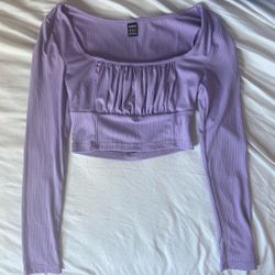 Purple crop top