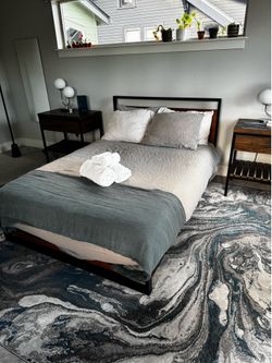 full size bed frame and mattress