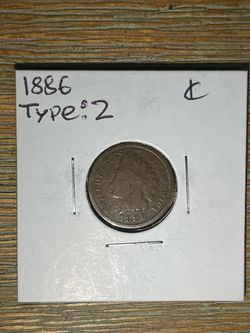 1886 Indian Head Cent Type 2