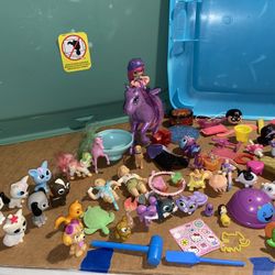 LARGE MIX LOT#9 - American Girl, LPS, Monster High, Barbie, Race Cars, Mini Pets & Furniture, Etc