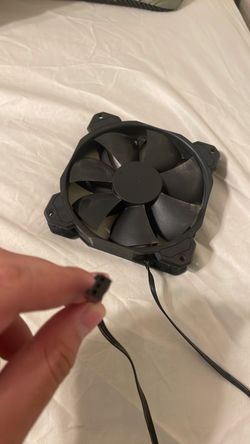 Black PC Case Fan with Cable