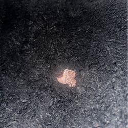 Rose gold iced out cross ring