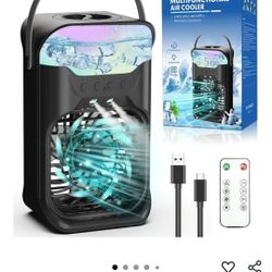 
iFTY Small Portable Air Conditioners, Portable AC Unit w/Remote, 1.5L Water Tank, 3 Speeds, 2 Cool Mist, 3 Timer