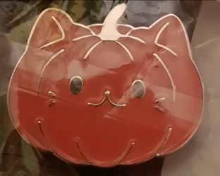 Cat Pumpkin Enamel Pin