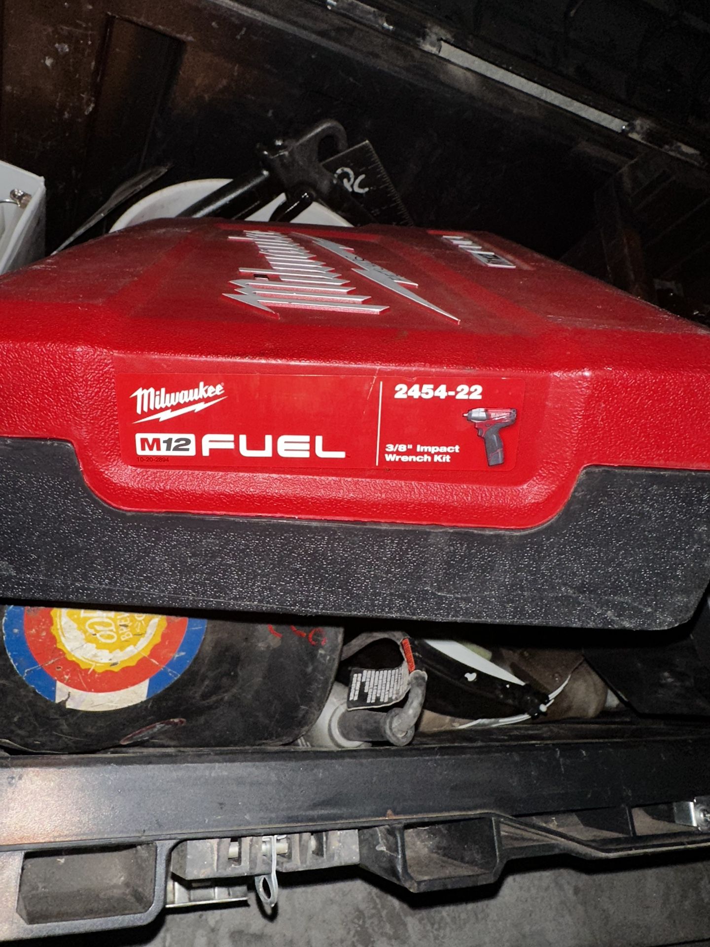 M12 FUEL 12V Lithium-Ion Brushless Cordless 3/8 in. Impact Wrench Kit w/Two 2.0 Ah Batteries, Charger and Hard Tool Case.