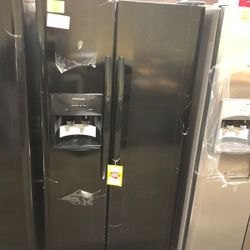 Frigidaire Side by Side Black Refrigerator   A