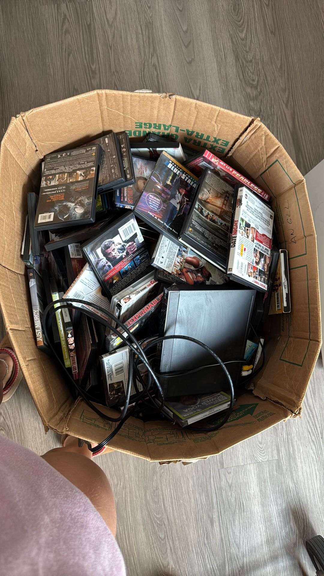 A Box Full Of Over 100 DVDs