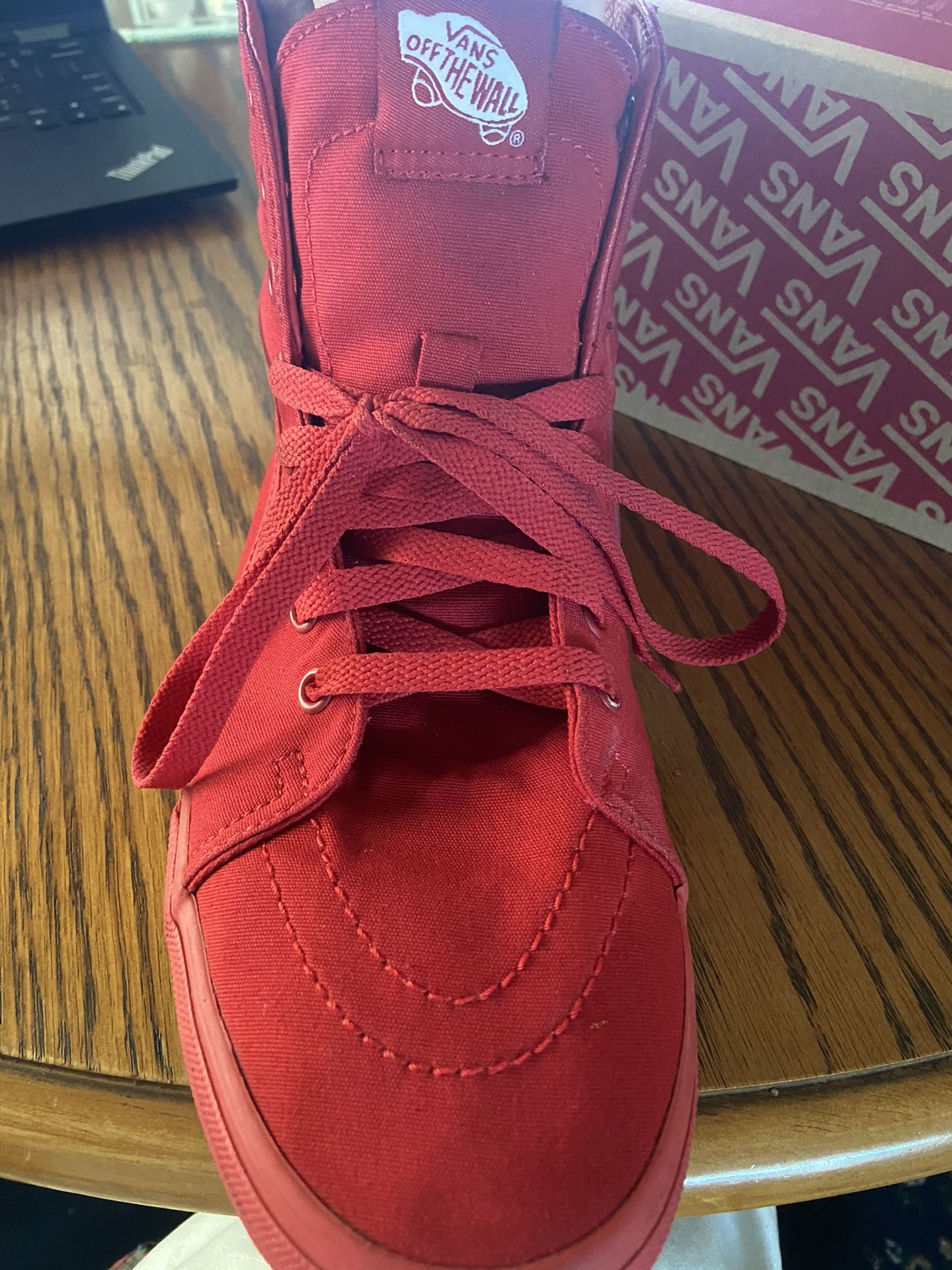 Men's Vans Sk8 Hi Red Size 11