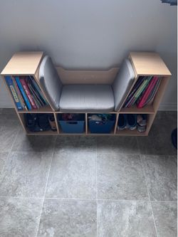 Kids 6 cube bookcase reading nook