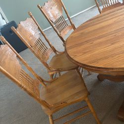 All Wood Dinning Table For Sale. 
