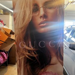 Gucci sunglasses promo poster   59.5 x 36 