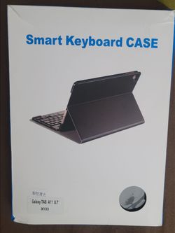 Bluetooth Keyboard Case for Samsung Galaxy Tab A11 8.7 inch 2025 SM-X130/X133/X135, Wireless Keyboard with Trackpad & 7-Color Backlit & 3-Angle Kickst