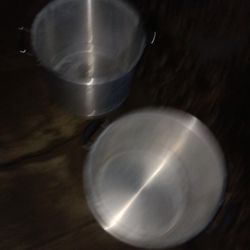 Two Aluminum Pans No Caps 