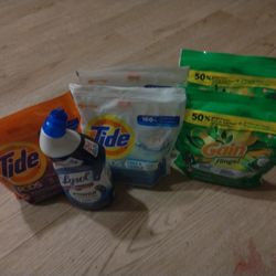 Assorted Tide And Gain Laundry Detergent/Toilet Bowl Cleaner