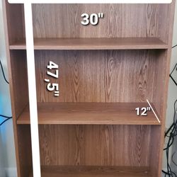wooden shelf and TV table 