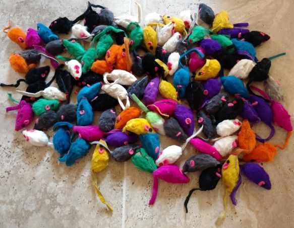 Rabbit Fur Mice Cat Toys – NEW! (37 available)