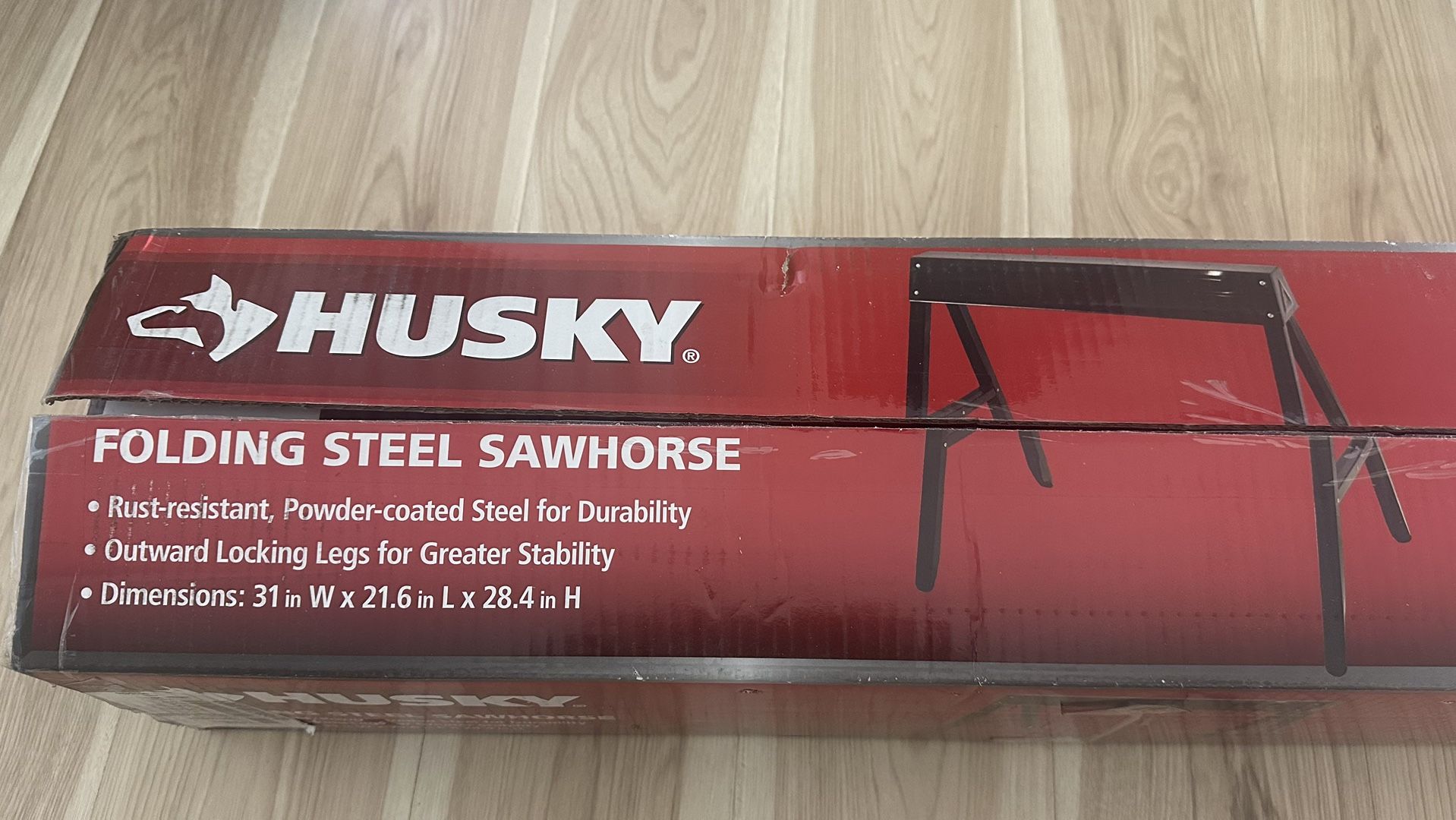 Husky Folding Steel Sawhorse