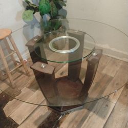Dinner Table With Tempered Glass