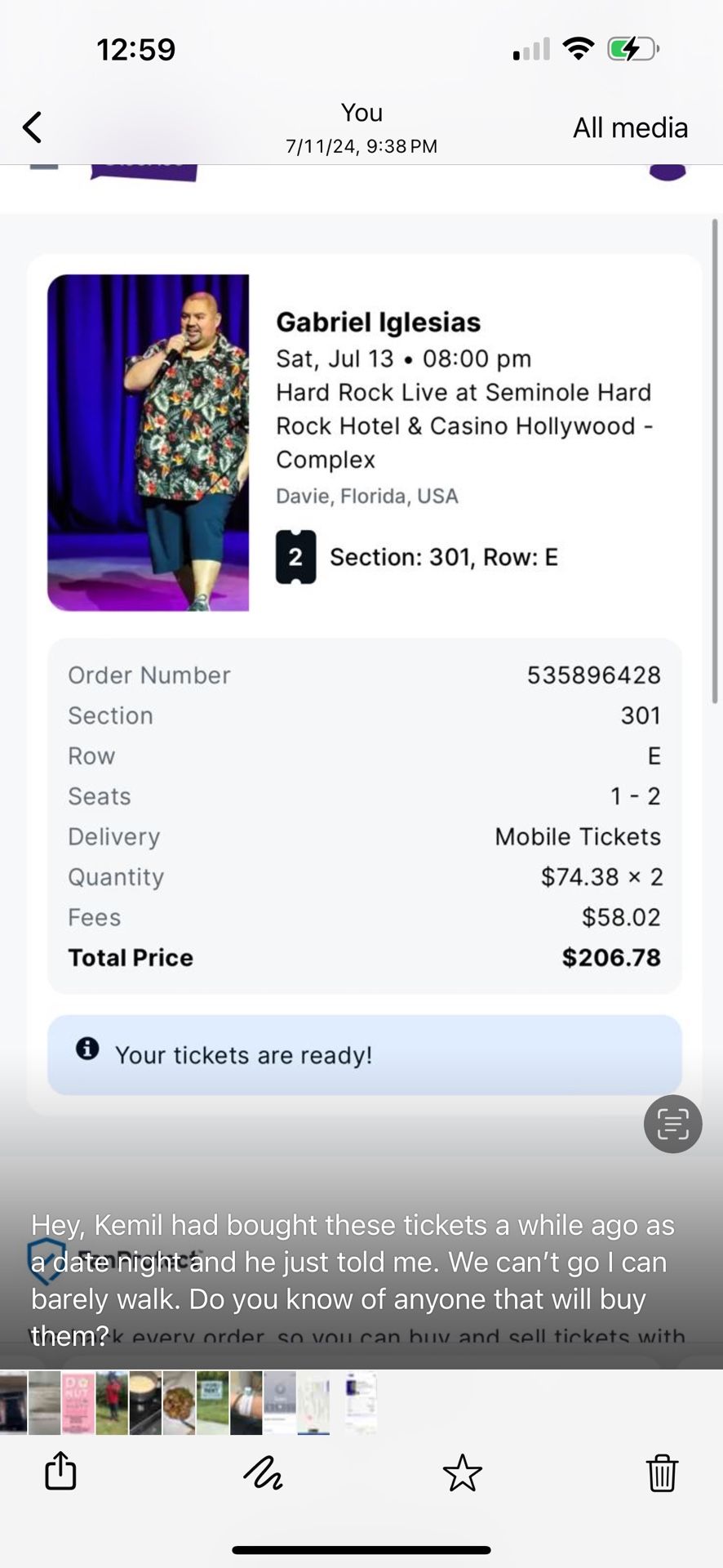 GABRIEL IGLESIAS COMEDY SHOW TOMORROW