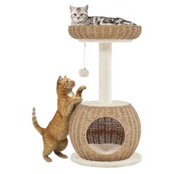 30” Rattan Cat Tower 592813