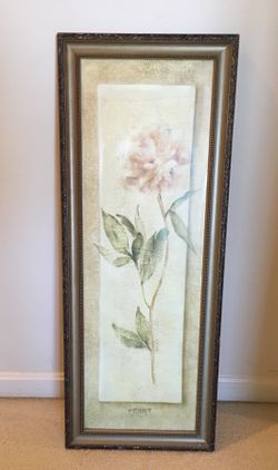 Framed Peony print